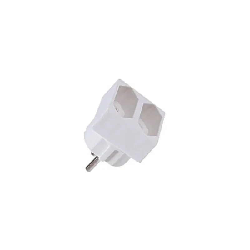 Stecker dublu Bachmann, 2 prize, 230V, 2.5A, culoare alba Reducere