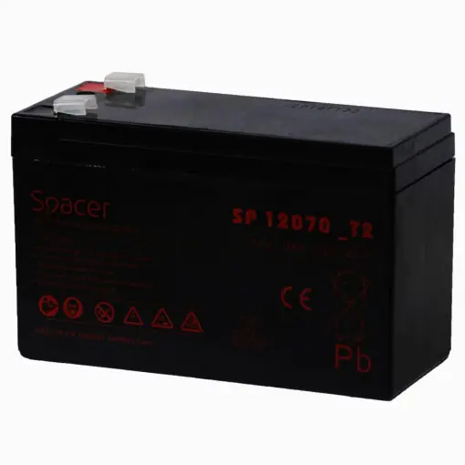 Livrare rapidă SPC ACUMULATOR UPS 12V/7Ah terminal F2