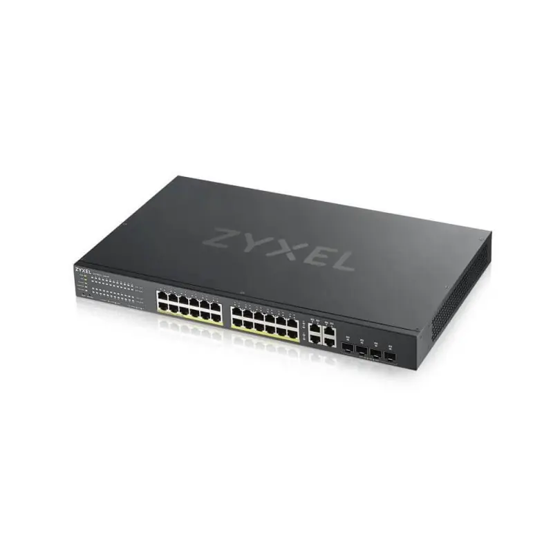 Switch Zyxel GS192024HPV2, 24 port, 10/100/1000 Mbps Plată sigură