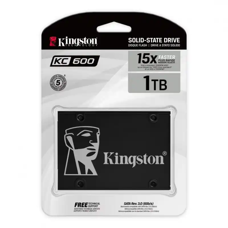 Reduceri SSD KingstonKC600, 1TB, 2.5", SATA III