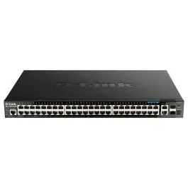 Popular D-Link DGS-1520-52MP switch-uri Gestionate L3 Gigabit Ethernet (10/100/1000) Power over Ethernet (PoE) Suport 1U Negru