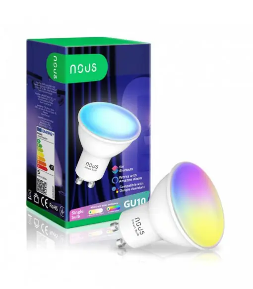 Reducere de preț BEC LED RGB GU10 NOUS P8 WIFI SMART TUYA