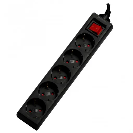 PRELUNGITOR SPACER SCHUKO x5 16A 1.8m BK Ofertă limitată