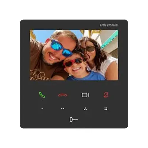 Monitor videointerfon TCP/IP, TFT LCD 4.3 inch touch screen 9 butoane, PoE, WiFi - HIKVISION DS-KH6110-WE1 Reducere de preț