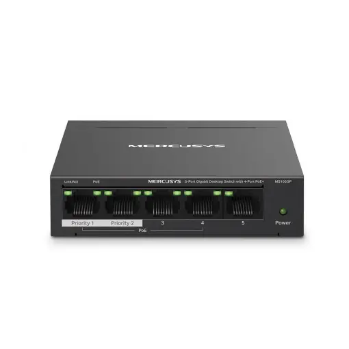 MERCUSYS DESK SWITCH 5PORT MS105GP POE Promoție