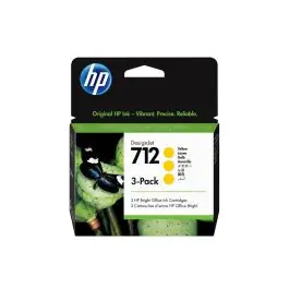 Livrare gratuită HP Pachet cu 3 cartuşe de cerneală 712 DesignJet, galben, 29 ml