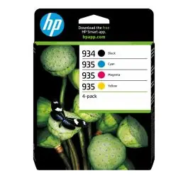 Disponibil imediat HP Pachet cu 4 cartuşe de cerneală originale 934 negru/935 cyan/magenta/galben