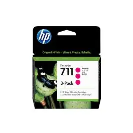 HP Pachet cu 3 cartuşe de cerneală DesignJet 711 Magenta, 29 ml Ultima șansă
