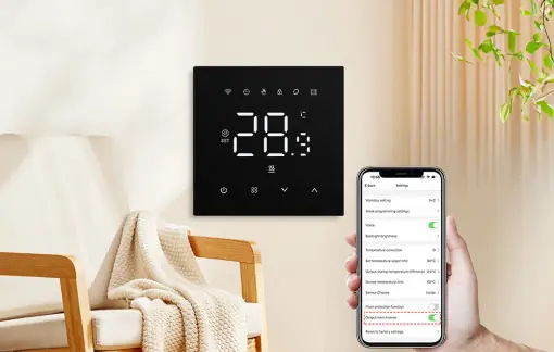Smart thermostat Avatto WT410-BH-3A-B Gas Boiler 3A WiFi Preț promoțional