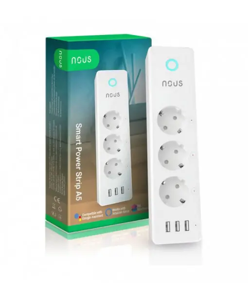 Retur gratuit Priza Tripla Wifi Nous A5 Tuya