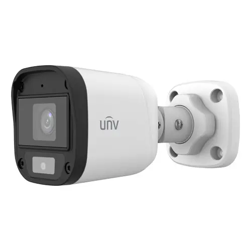 Calitate înaltă ColorHunter - Camera AnalogHD 2MP, lentila 2.8mm, WL 20m, TVI/AHD/CVI/CVBS, Mic., IP67 - UNV UAC-B112-AF28-W
