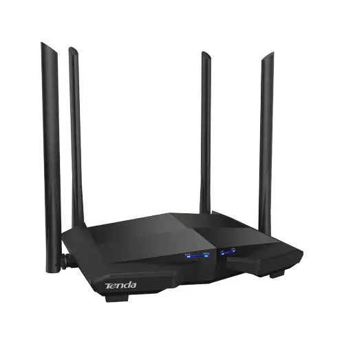 Mai ieftin Router WiFi 5, DualBand 2.4/5GHz, 300+867Mbps, 4x6dBi, 4 porturi Gigabit - TENDA TND-AC10-V30