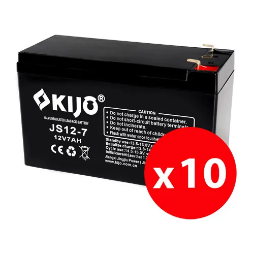 Cutie 10 acumulatori JS12-7 - KIJO JS12-7-BAX Premium