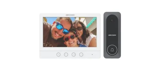 Ofertă specială Kit videointerfon analogic, ecran 7', conectare 4 fire pentru 1 familie, IR - HIKVISION DS-KIS212