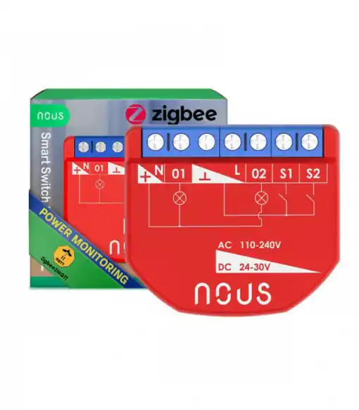 Mai ieftin Releu/Comutator NOUS B3Z ZIGBEE (2 canale, cu PM)