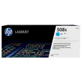 Retur ușor HP Cartuş de toner LaserJet original de capacitate extinsă 508X Cyan
