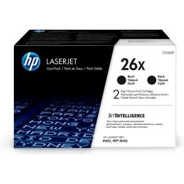 Ofertă de sezon HP Pachet cu 2 cartuşe de toner LaserJet originale de capacitate extinsă 26X Negru
