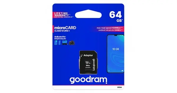 Comandă acum Micro Sd Card 64gb Cls 4 Goodram