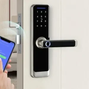 Yala inteligenta digital Avatto SDL-A270-S -6072 WiFi Silver Reducere specială