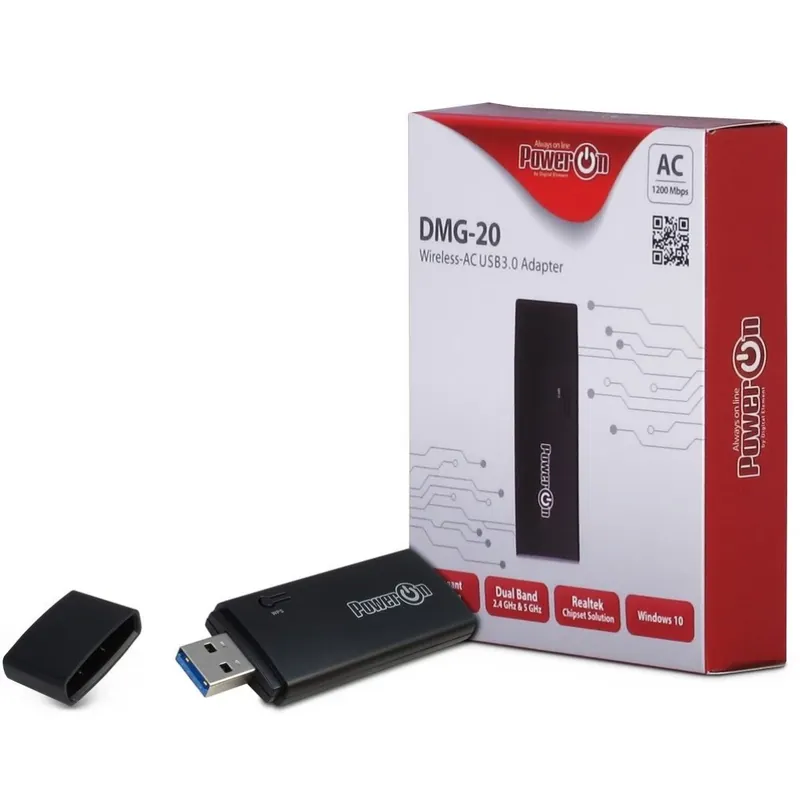 PowerON DMG-20 Wi-Fi 5 USB Adapter Retur gratuit