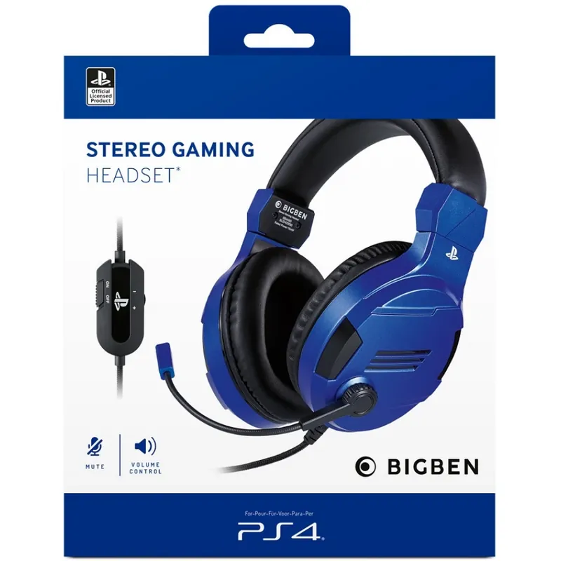 BIGBEN Stereo Gaming Headset V3 (PS4) albastru Expediere rapidă