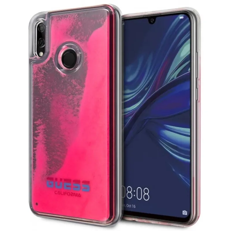 GUESS In intuneric luminos toc Huawei P Smart transparent-roz nisip Cel mai vândut