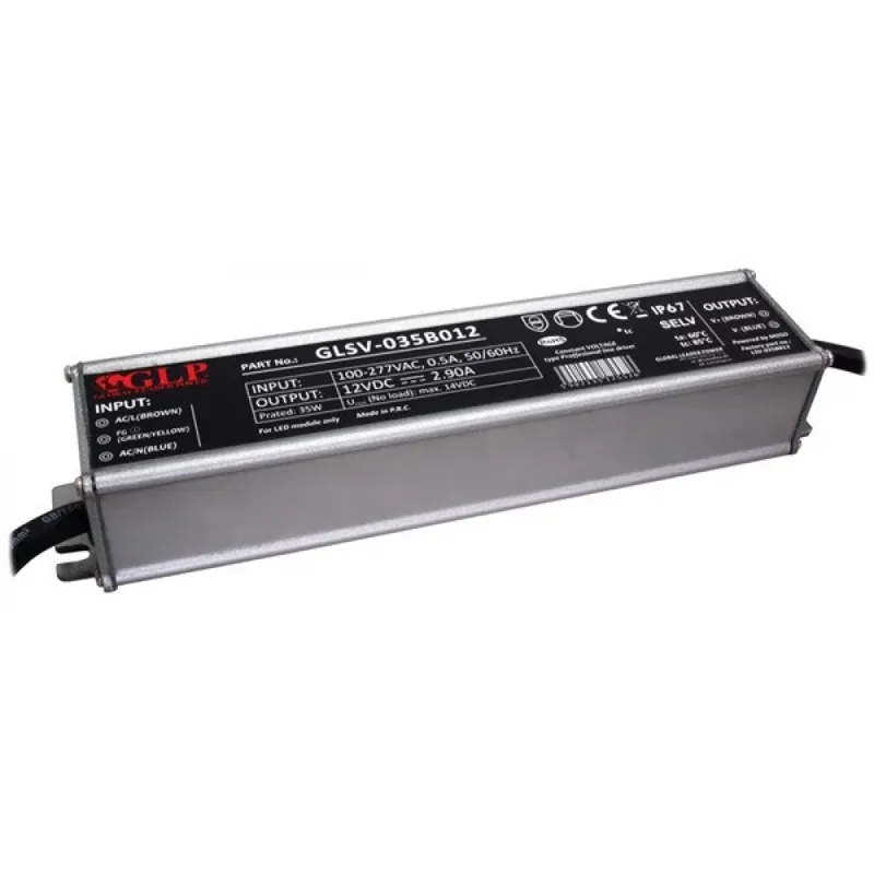 GLP GLSV-035B012 12V/2.9A 35W IP67 LED sursă Super ofertă