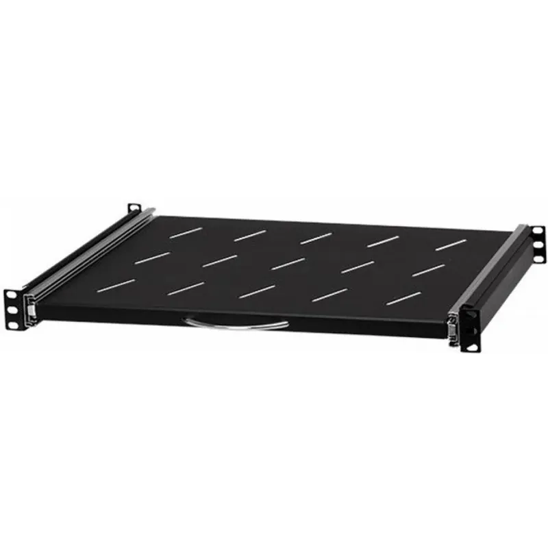 Chilipir STALFLEX RSR19-1U-350B 19" 1U 350mm adâncime negru extensibil raft