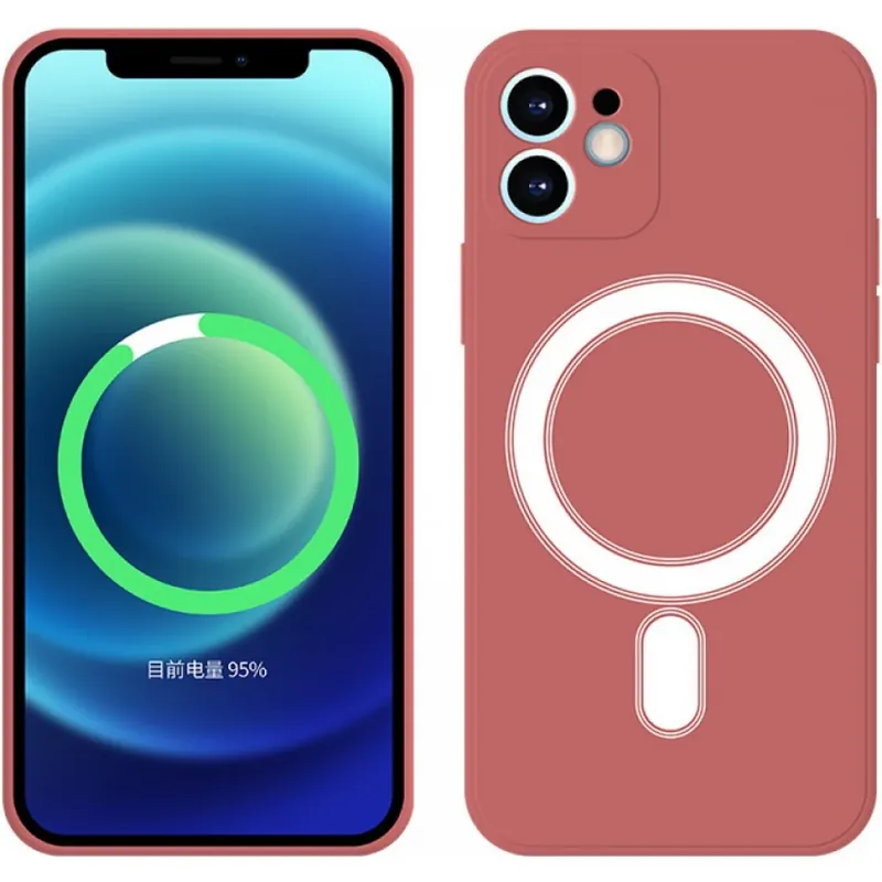 Chilipir CELLECT magnetic silicon toc iPhone 12 Pro roșu