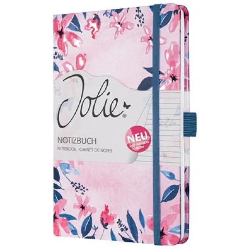 SIGEL Jolie linia caiet 135x203 mm 87 lap Hardcover Loose Florals Olive Reduceri