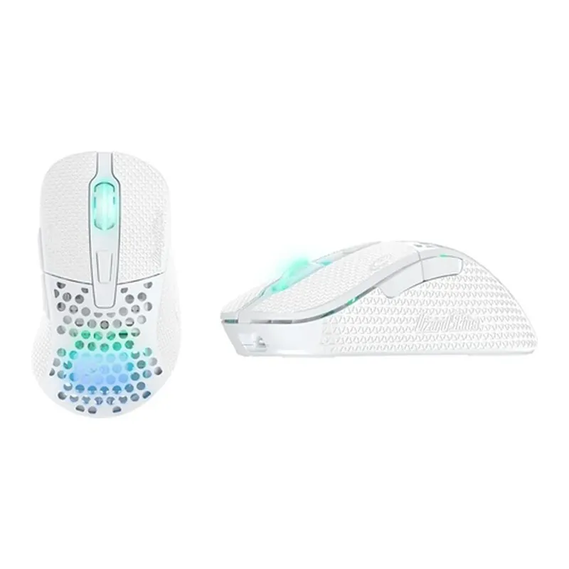 XTRFY M4 Lizard skin Grip alb Plată securizată