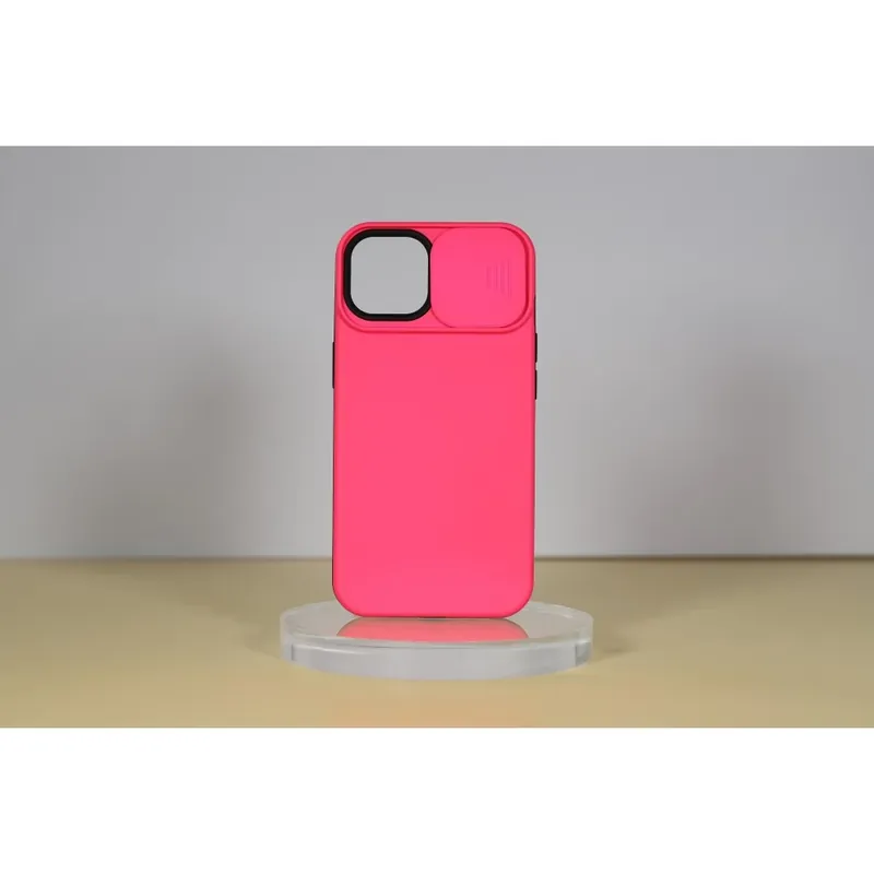 Retur ușor CELLECT TPU+PC Alunecare protectorul camerei backplate iPhone 14 roz