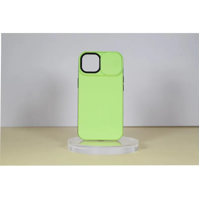 Ofertă de sezon CELLECT TPU+PC Alunecare protectorul camerei backplate iPhone 14 Plus verde