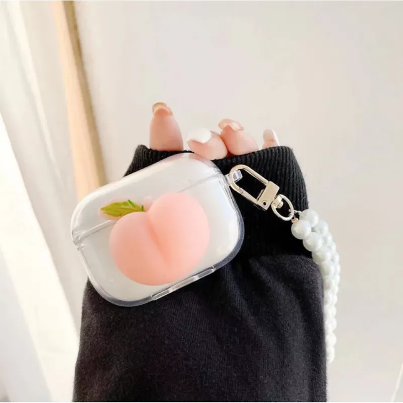 Ofertă limitată APPLE Airpods Pro silicon toc piersică