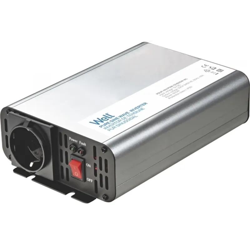 Retur ușor WELL Mașină inverter 600W 12V - Curat undă sinusoidală