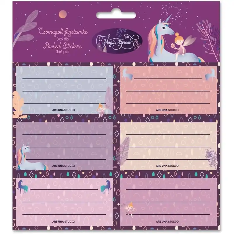 Bestseller ARS UNA Magic Forest 3x 6 bucată eticheta broșurii