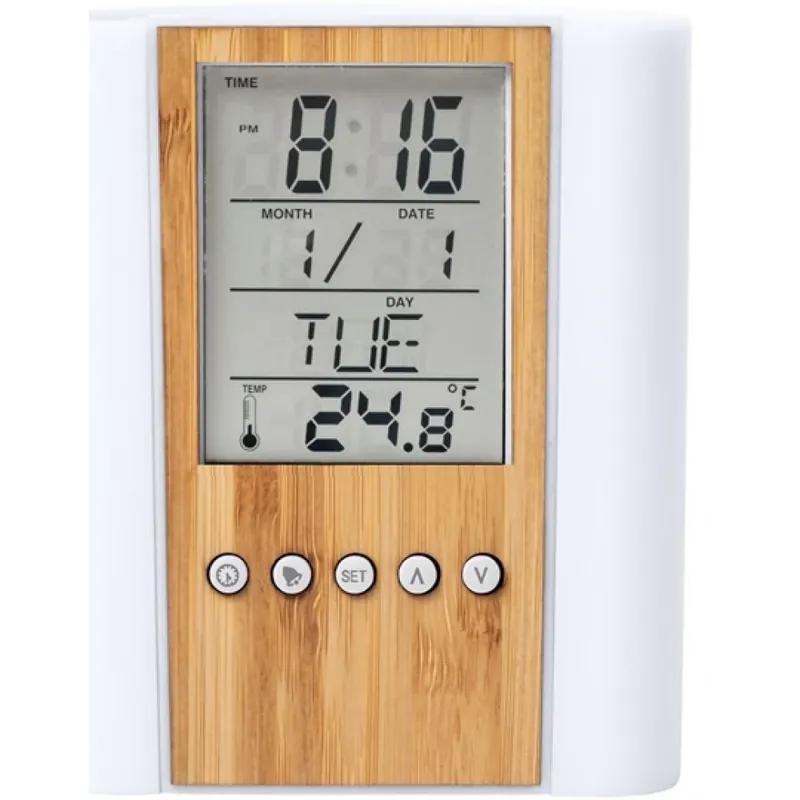 Discount TOO PHC-300-LB digital ora cu suport pentru papetărie bambus