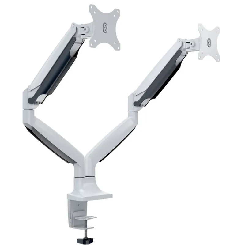 MULTIBRACKETS 7350073737086 M Deskmount Gas Spring Dual desktop monitor stand alb Livrare rapidă