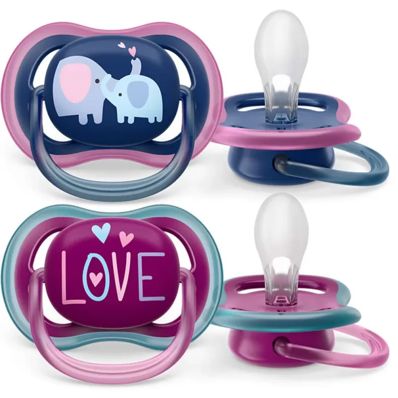 Plată sigură PHILIPS Avent SCF349/22 Ultra Air suzetele 18hó+ 2buc