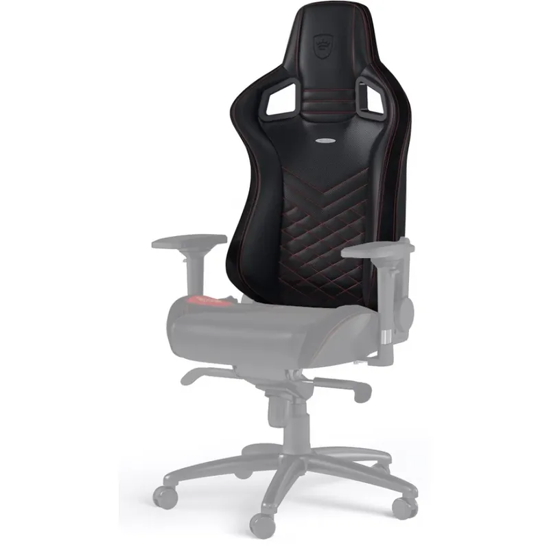 NOBLECHAIRS EPIC imitație piele spătar negru/roșu Super ofertă