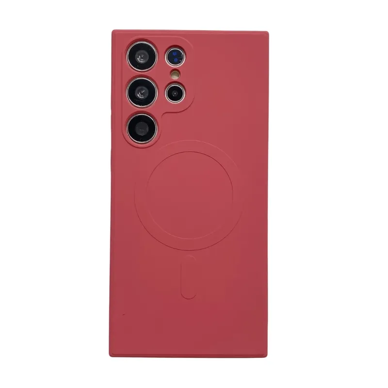 Ofertă exclusivă CELLECT magnetic silicon toc Samsung Galaxy S24 Plus roșu