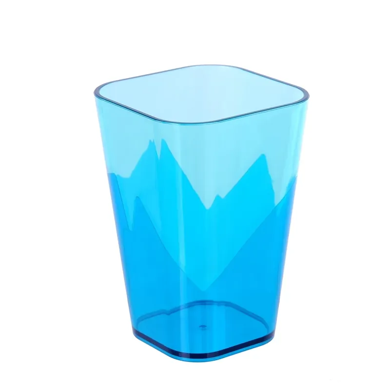 TOO KT-148-BL Cu pereți dubli dreptunghiular plastic pahar 600ml-es Mai ieftin