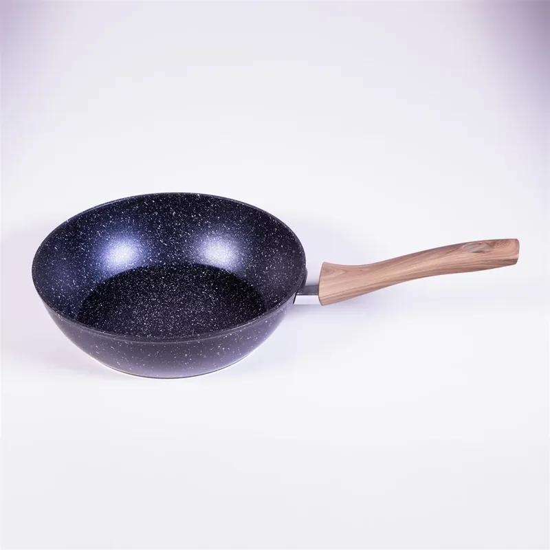 Livrare rapidă TOO KT-418 Wok tigaie 24 cm Negru