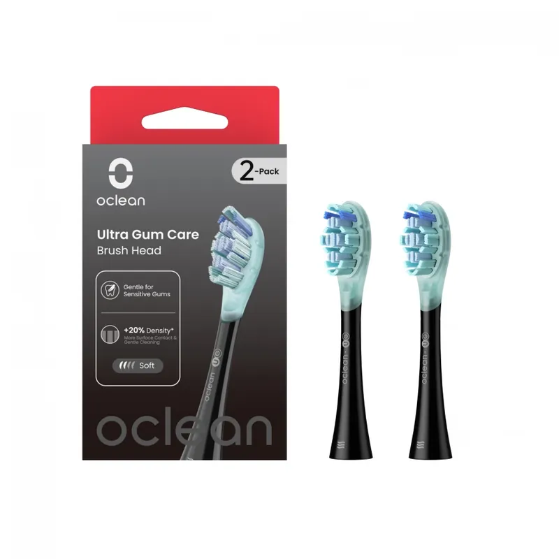 Comandă acum OCLEAN Gum Care electric periuţă de dinţi de schimb fej (2db) negru