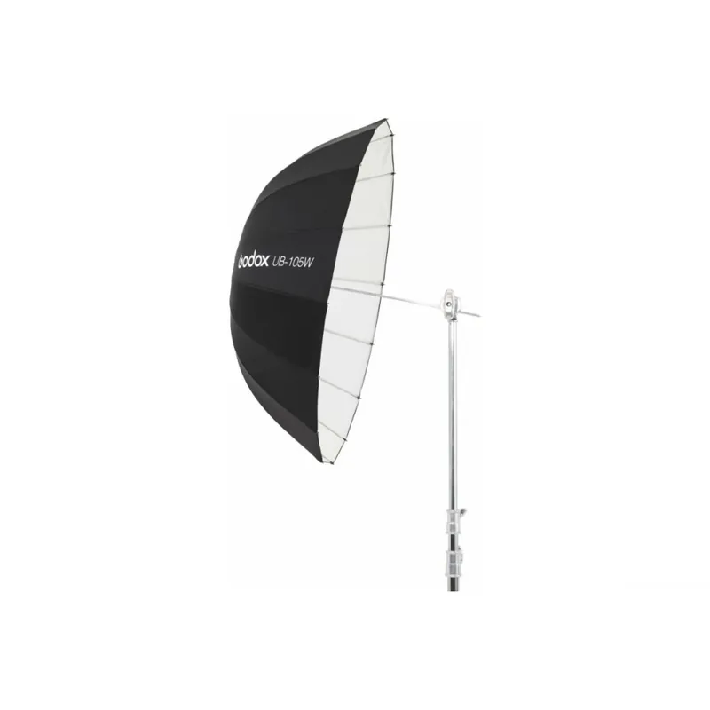 Doar azi GODOX UB-105W parabola umbrelă 105 cm alb-negru