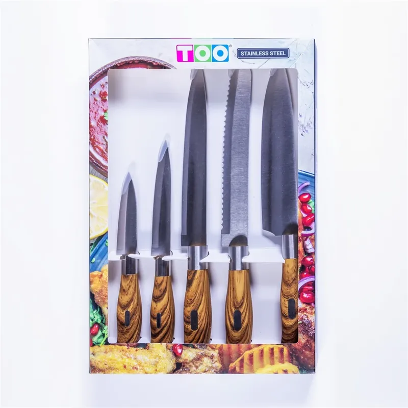 TOO KT-392 Fa cu mâner 5 bucăţi Knife Set Plată sigură