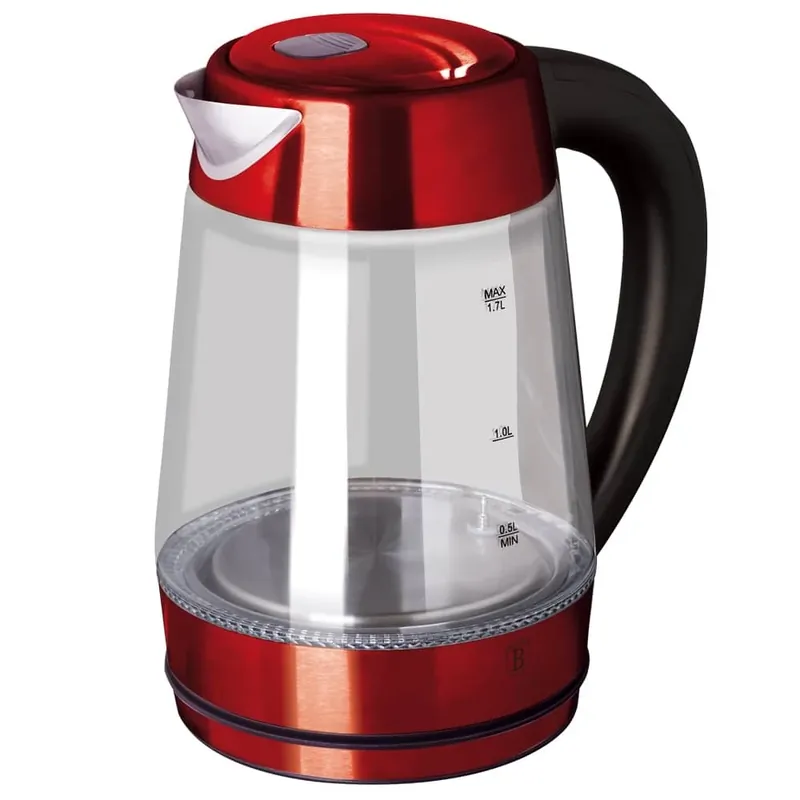 BERLINGER HAUS BH/9128 Burgundi sticlă fierbător 2200W 1.7 L-es roșu Retur gratuit