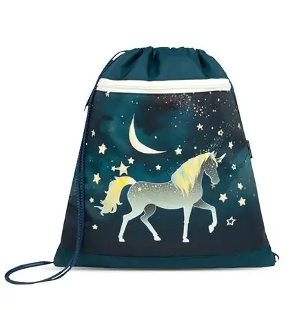 Retur ușor BELMIL gimnastică Bag Sparkling Unicorn
