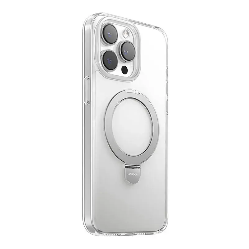 JOYROOM JR-15DB6 magnetic backplate cu stativ iPhone 15 Pro transparent Cumpără acum