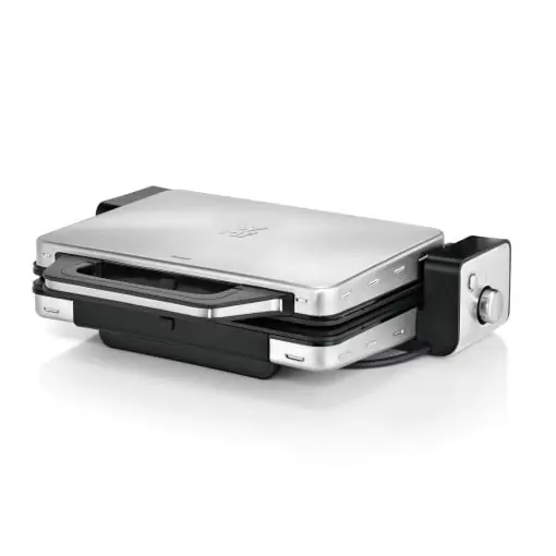 Gratar WMF Lono Contact 2 in 1, gratar de masa, placi de gratar, poate fi spalat in masina de spalat vase, 2100 W Super ofertă